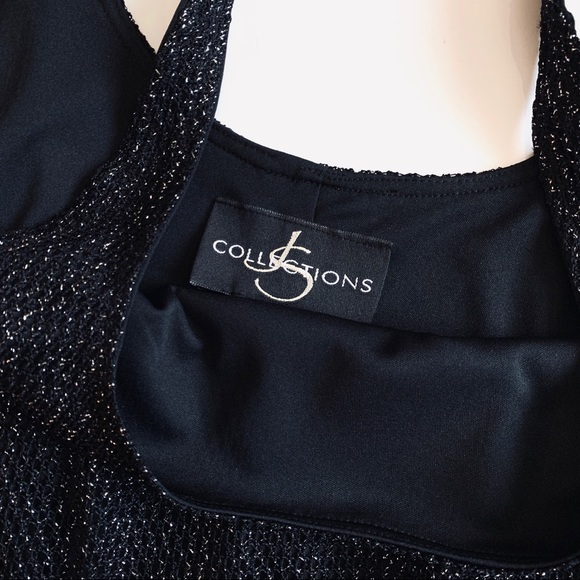 JS Collections Metallic Knitted Top - Picture 2 of 3